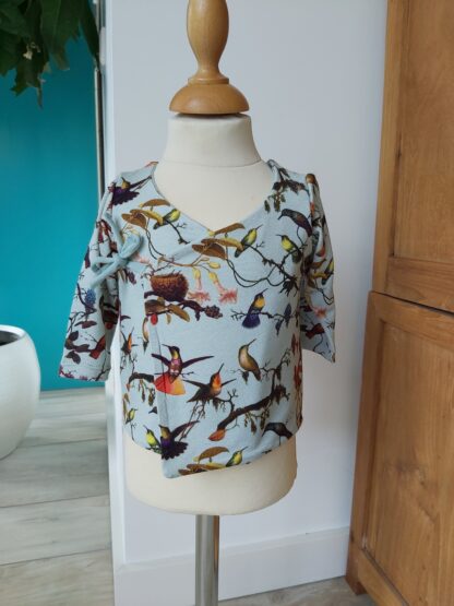 Baby overslagshirtje vogeltjes - Afbeelding 2